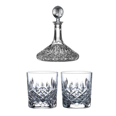 Royal Doulton R&D Collection Highclere Crystal Ships Decanter & Tumbler Set 
